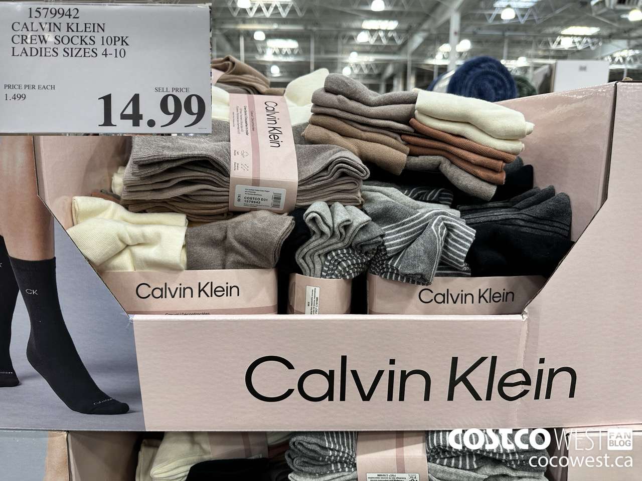 1579942 CALVIN KLEIN CREW SOCK 10PK LADIES SIZES 4-10 $14.99