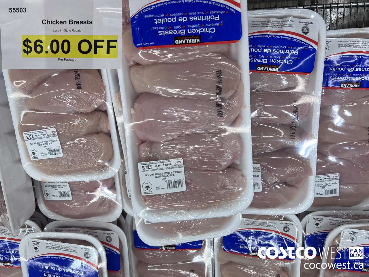 55503 CHICKEN BREASTS  ($6.00 INSTANT SAVINGS)