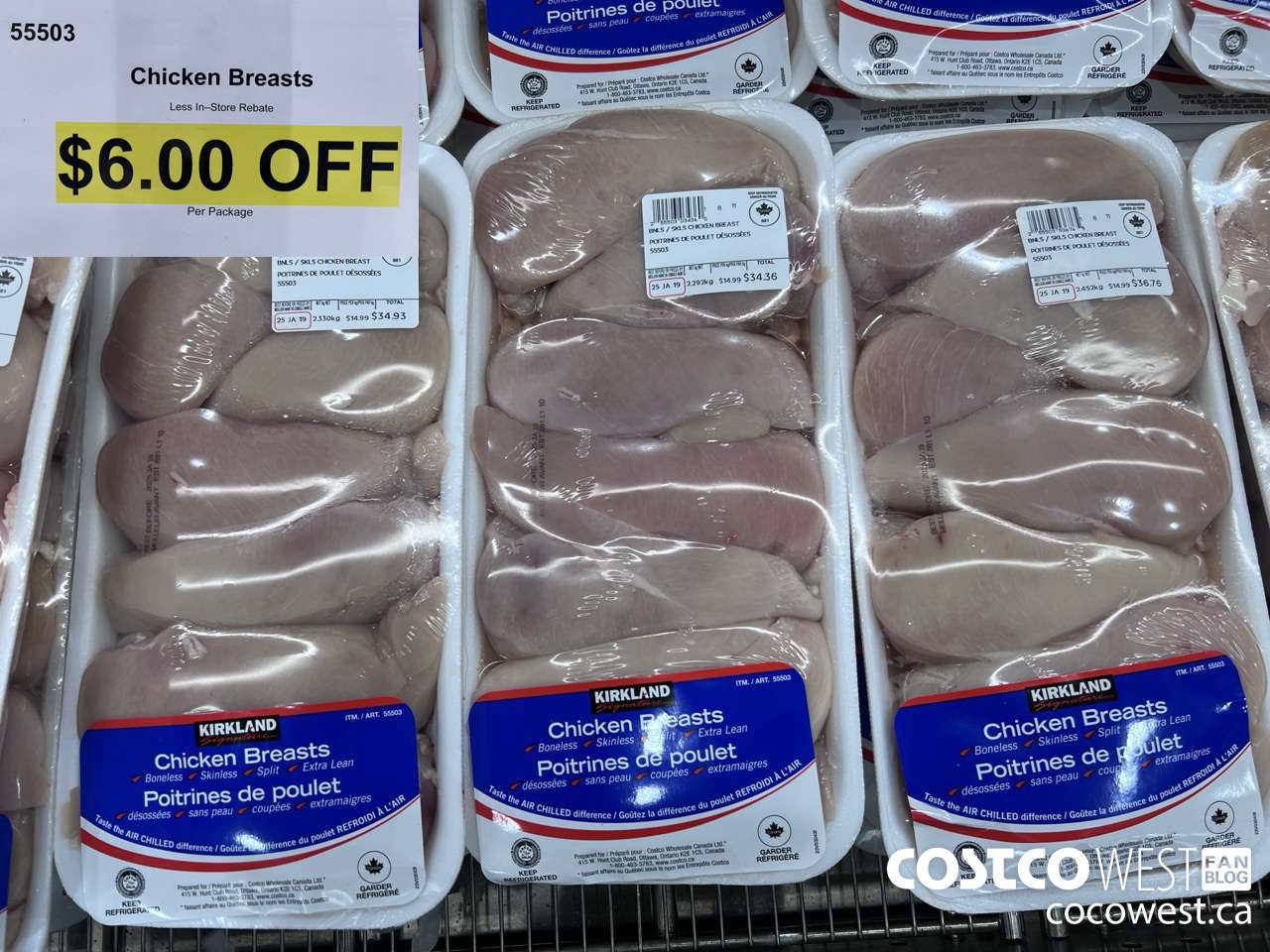 55503 CHICKEN BREASTS  ($6.00 INSTANT SAVINGS)