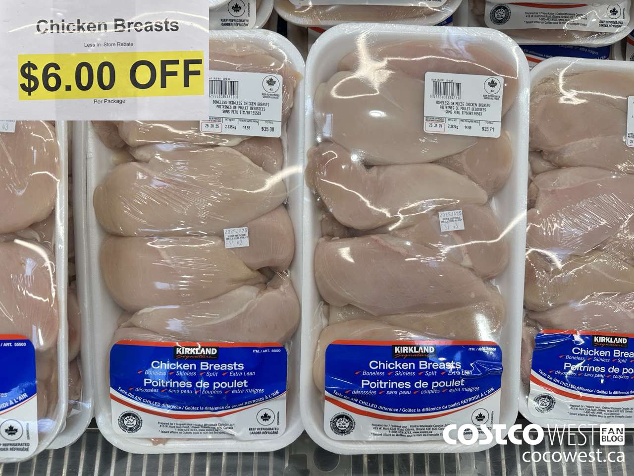 55503 CHICKEN BREASTS  ($6.00 INSTANT SAVINGS)