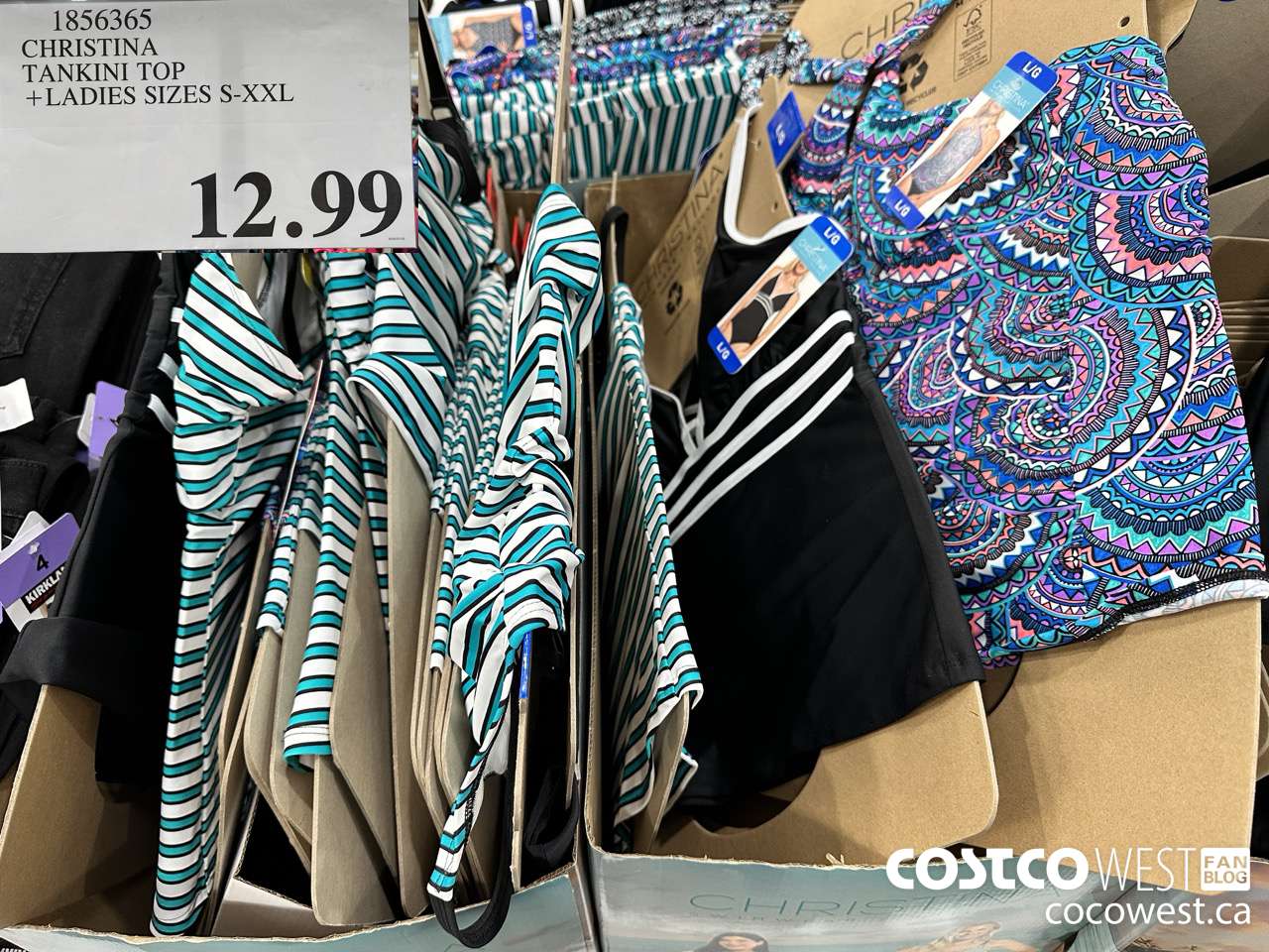 1856365 CHRISTINA TANKINI TOP LADIES SIZES S-XXL $12.99