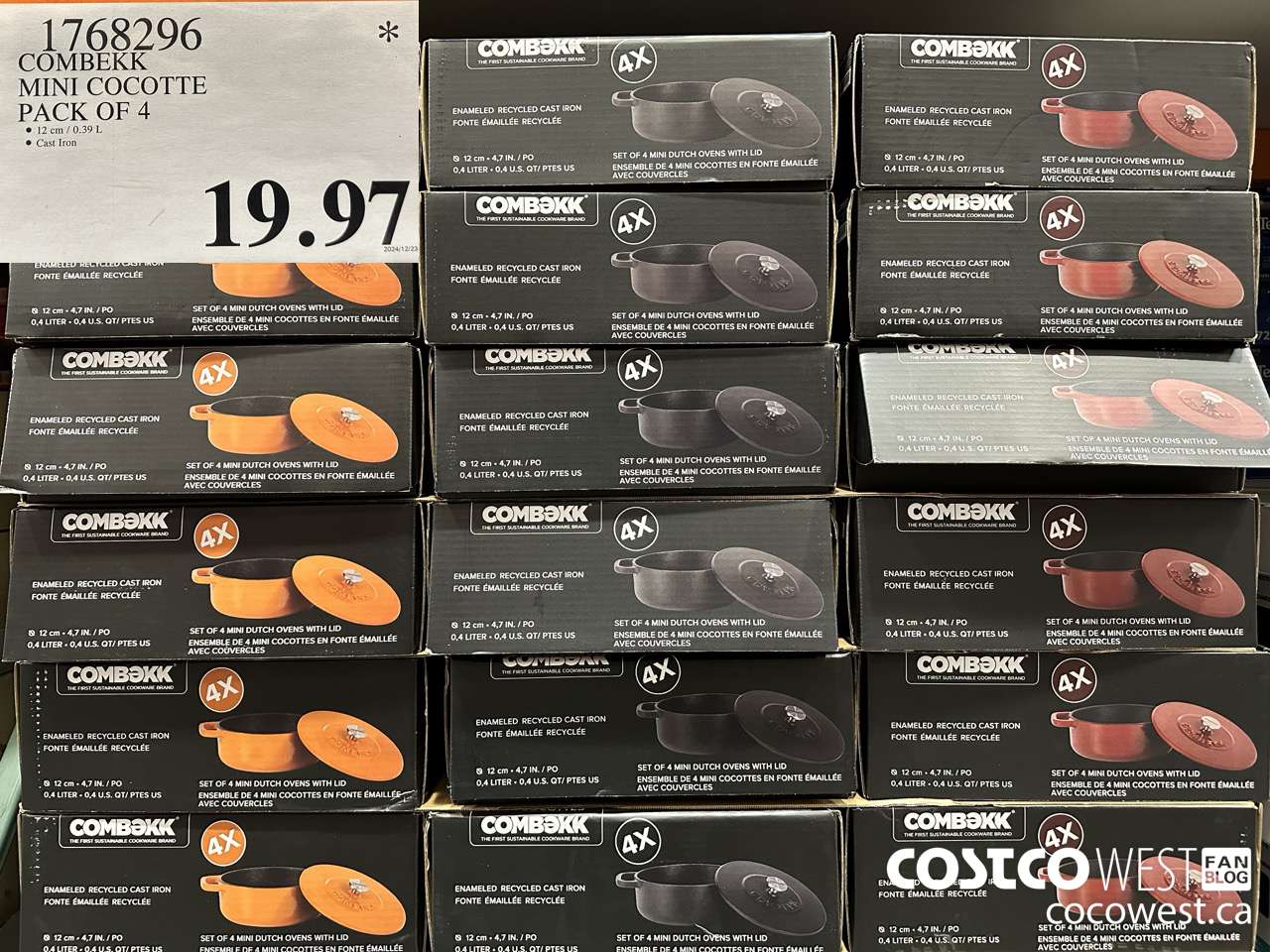 1768296 COMBEKK MINI COCOTTE PACK OF 4 $19.97