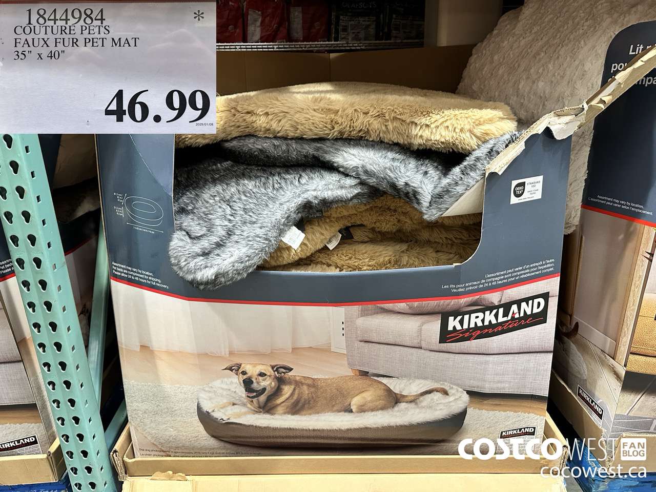 1844984 COUTURE PETS FAUX FUR PET MAT 35