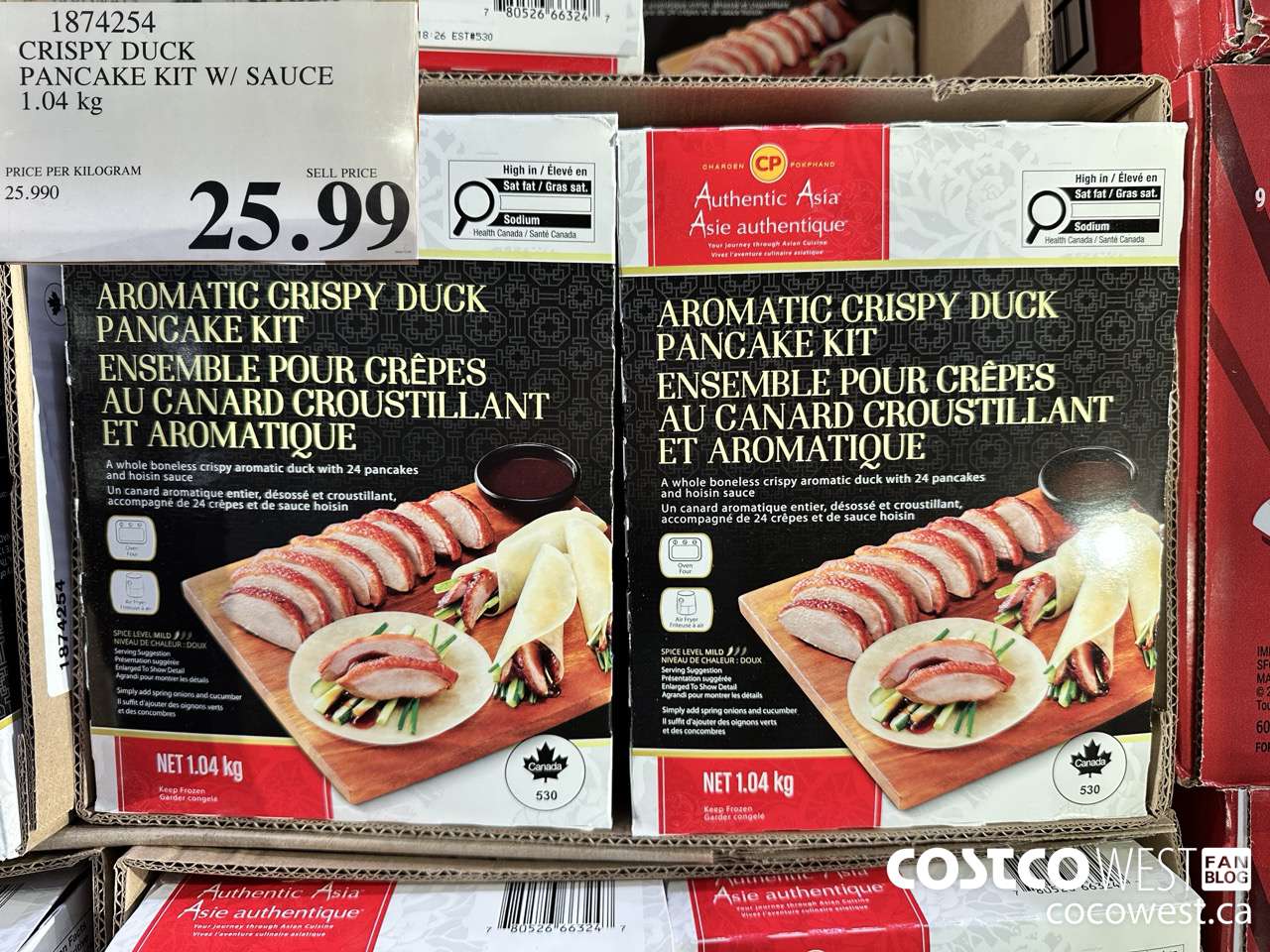 1874254 CRISPY DUCK PANCAKE KIT W/ SAUCE 1.04 KG $25.99