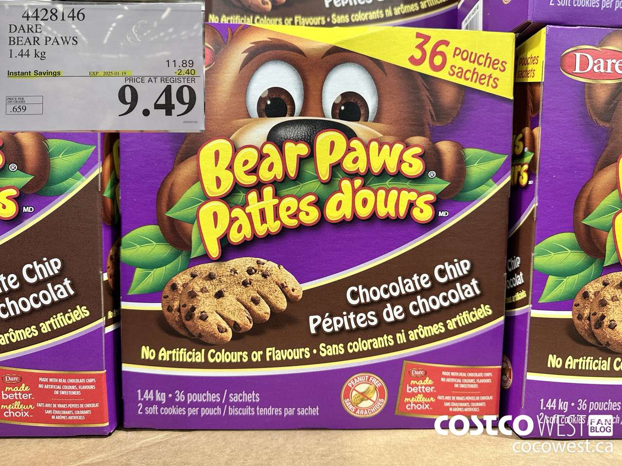 4428146 DARE BEAR PAWS 1.44 kg ($2.40 INSTANT SAVINGS EXPIRES ON 2025-01-19) $9.49