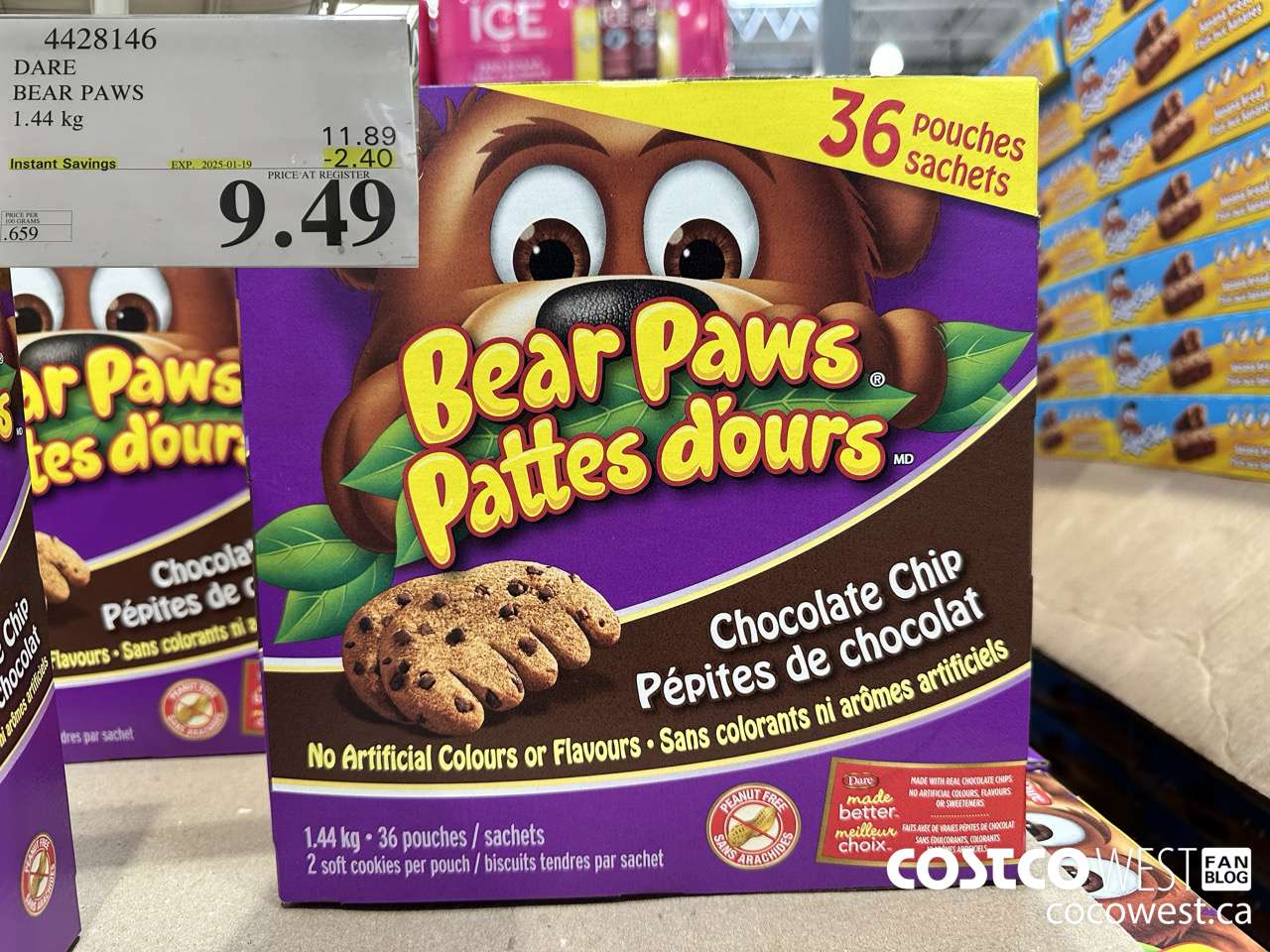4428146 DARE BEAR PAWS 1.44 kg ($2.40 INSTANT SAVINGS EXPIRES ON 2025-01-19) $9.49