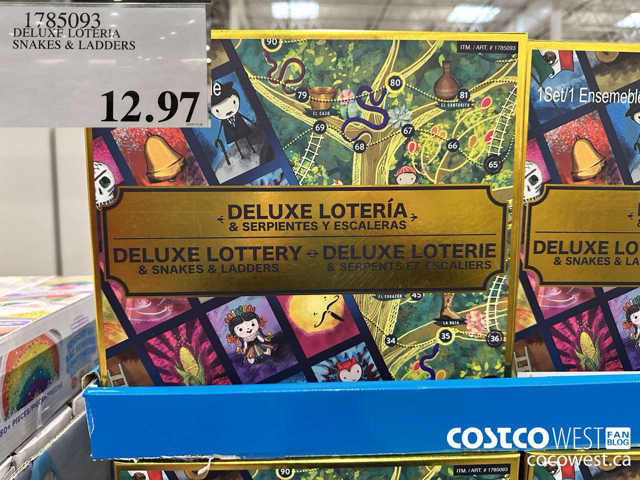 1785093 DELUXE LOTERIA SNAKES & LADDERS $12.97