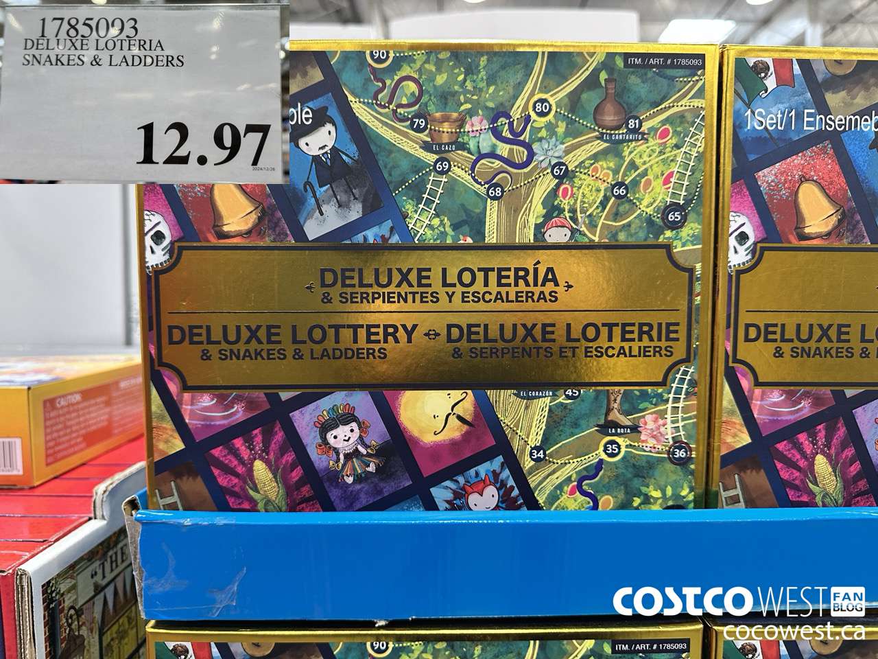 1785093 DELUXE LOTERIA SNAKES & LADDERS $12.97