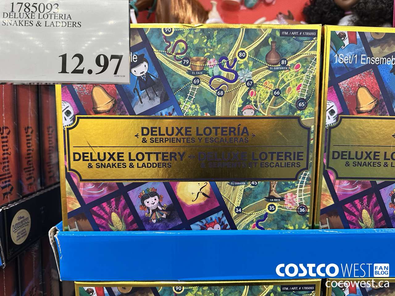 1785093 DELUXE LOTERIA SNAKES & LADDERS $12.97