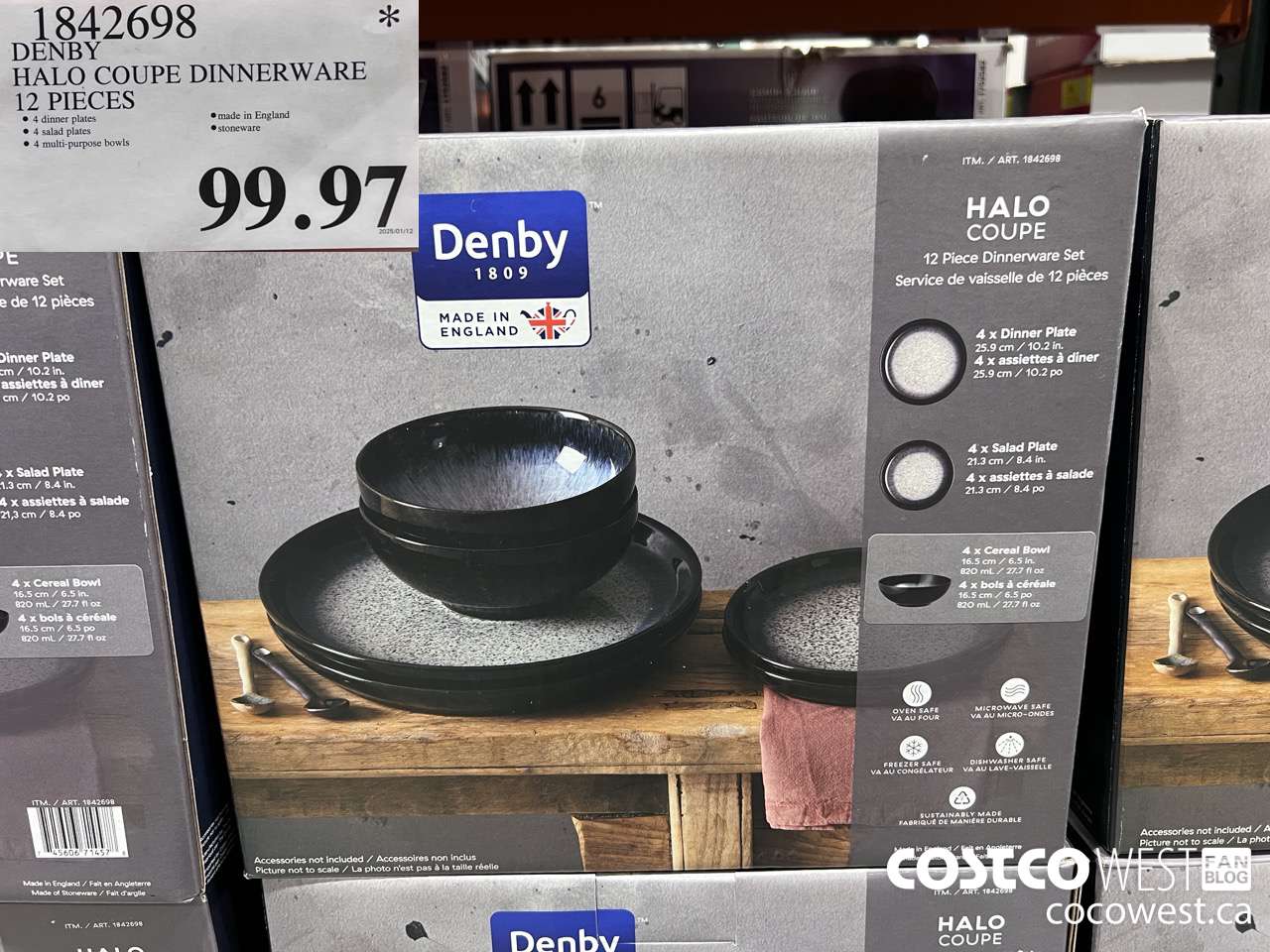 1842698 DENBY HALO COUPE DINNERWARE 12 PIECES $99.97