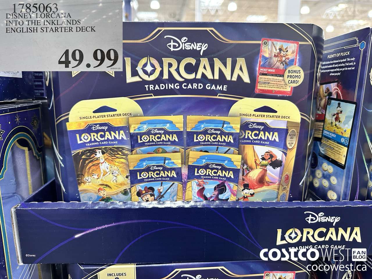 1785063 DISNEY LORCANA INTO THE INKLANDS ENGLISH STARTER DECK $49.99