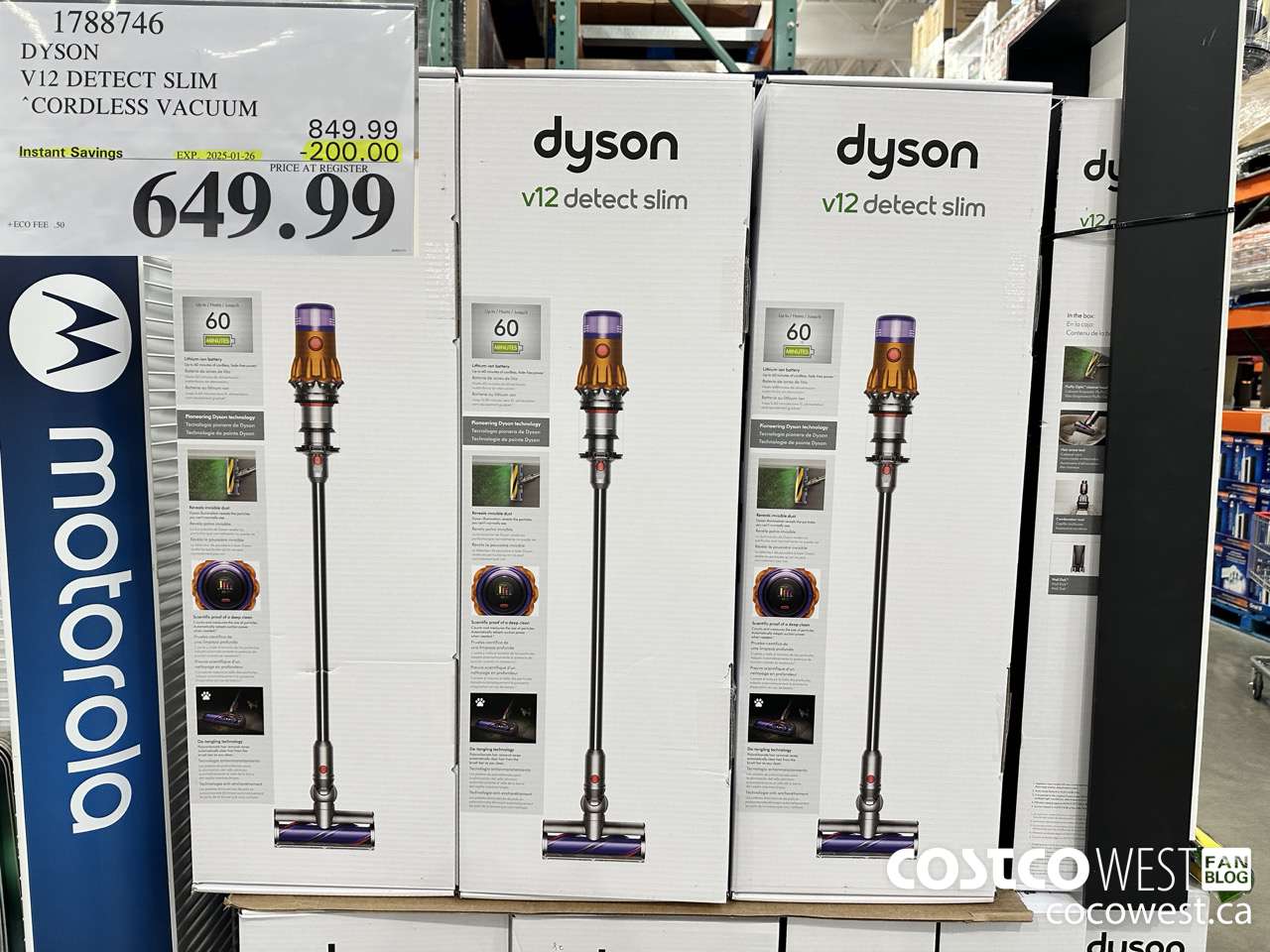 1788746 DYSON V12 DETECT SLIM STICK VAC ($200.00 INSTANT SAVINGS EXPIRES ON 2025-01-26) $649.99