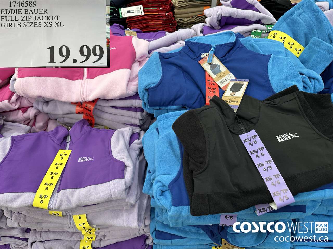 1746589 EDDIE BAUER FULL ZIP JACKET GIRLS SIZES XS-XL  $19.99