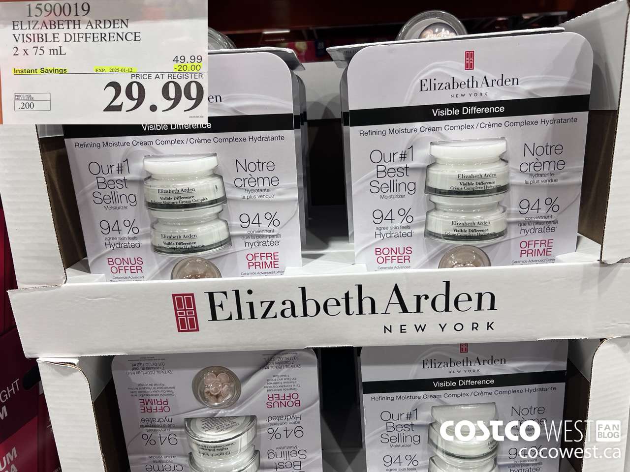 1590019 ELIZABETH ARDEN VISIBLE DIFFERENCE 2 X 75 ML ($20.00 INSTANT SAVINGS EXPIRES ON 2025-01-12) $29.99