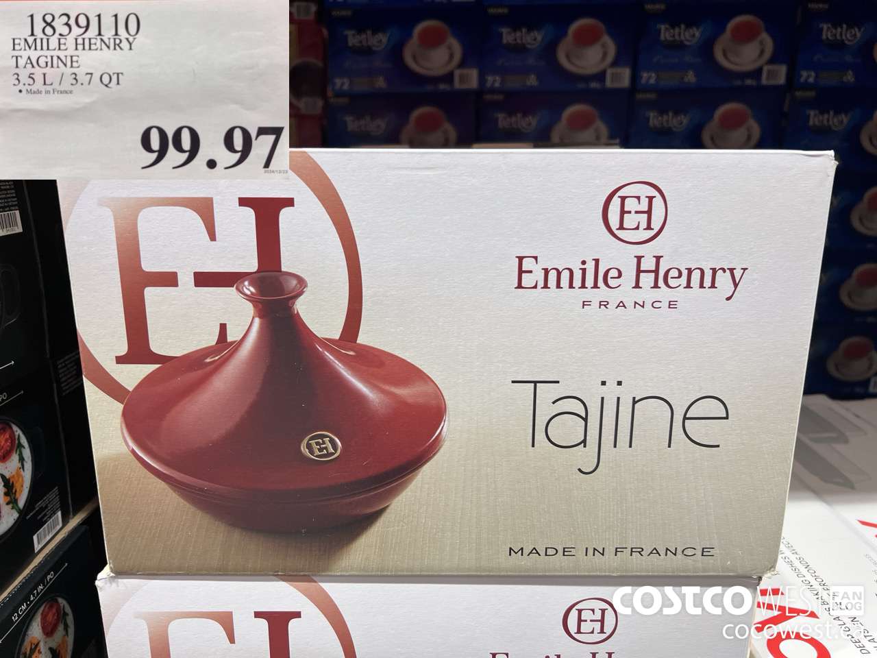 1839110 EMILE HENRY TAGINE 3.5L/3.7QT $99.97