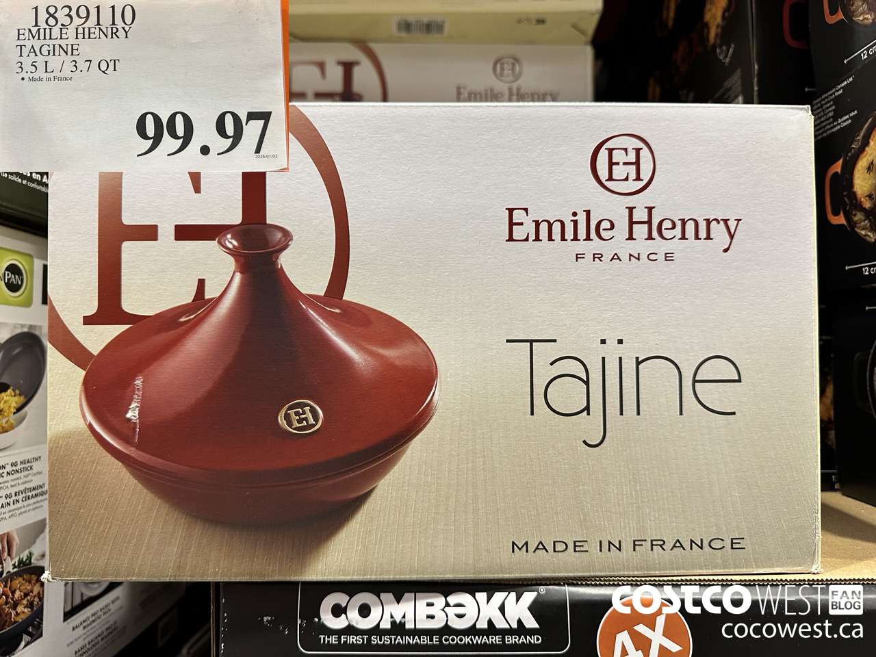 1839110 EMILE HENRY TAGINE 3.5L/3.7QT $99.97