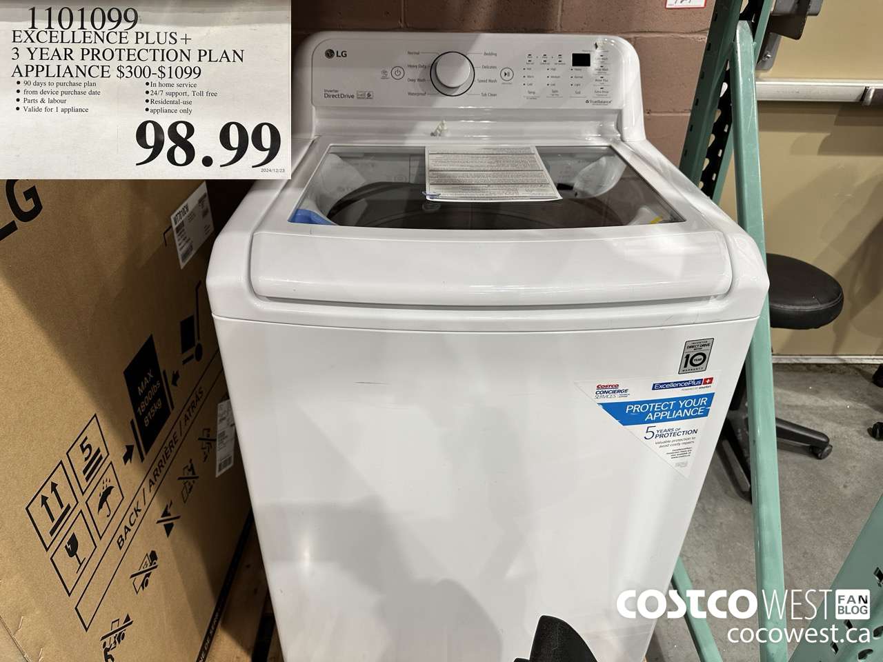 1101099 EXCELLENCE PLUS+ 3 YEAR PROTECTION PLAN APPLIANCE $300-$1099 $98.99