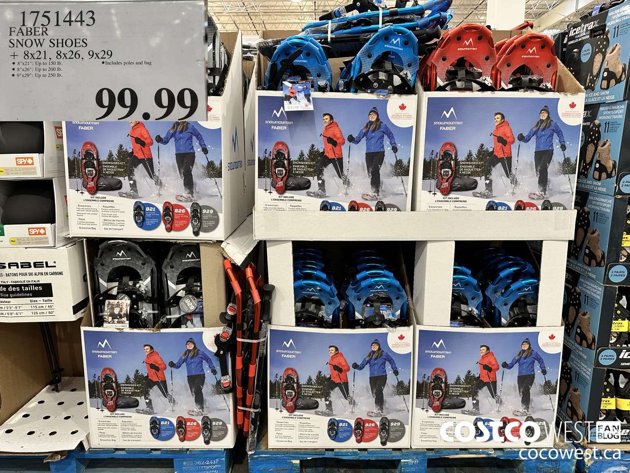 1751443 FABER SNOW SHOES 8X21, 8X26, 9X29 $99.99