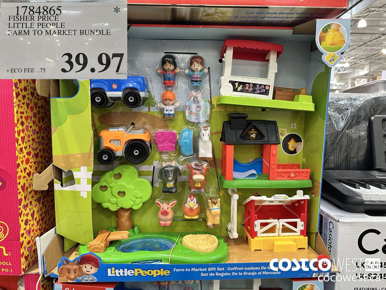 1784865 FISHER PRICE LITTLE PEOPLE FARM TO MARKET BUNDLE $39.97