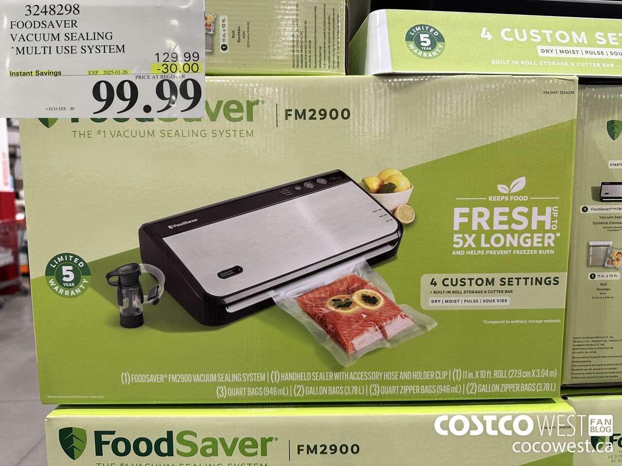 3248298 FOODSAVER VACUUM SEALING SYSTEM ($30.00 INSTANT SAVINGS EXPIRES ON 2025-01-26) $99.99