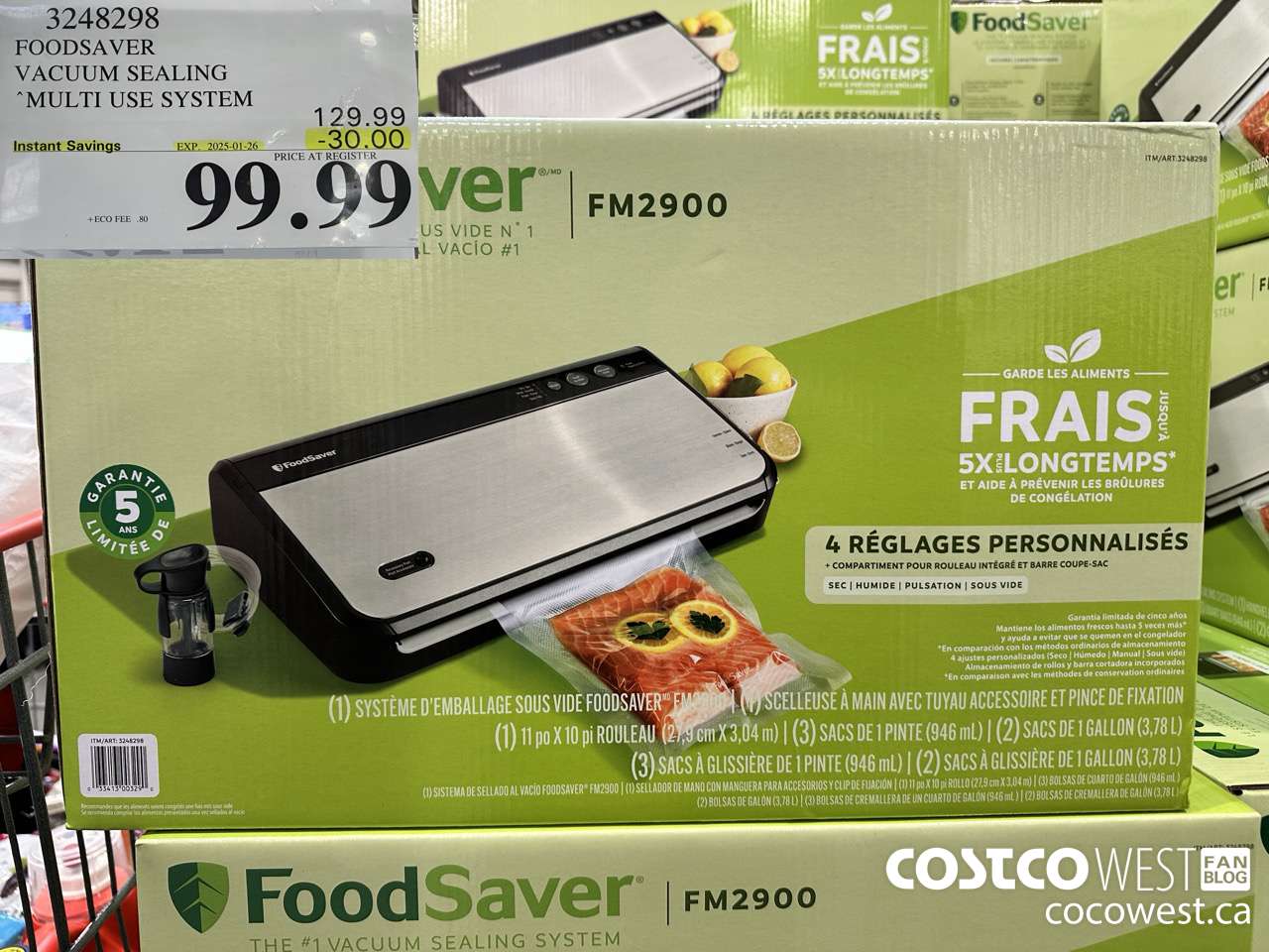 3248298 FOODSAVER VACUUM SEALING SYSTEM ($30.00 INSTANT SAVINGS EXPIRES ON 2025-01-26) $99.99