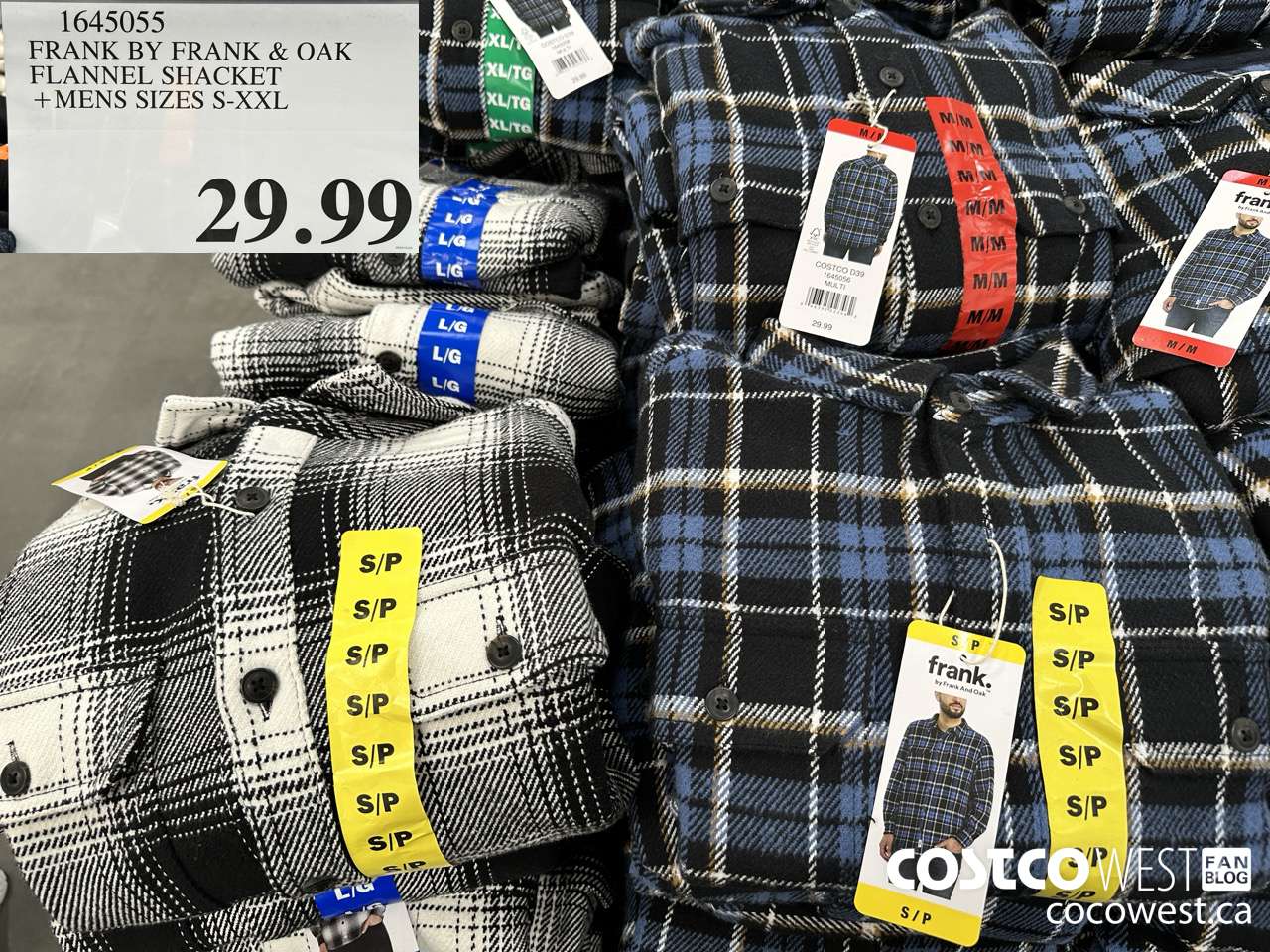 1645055 FRANK BY FRANK AND OAK FLANNEL SCHACKET MENS SIZES S-XXL $29.99