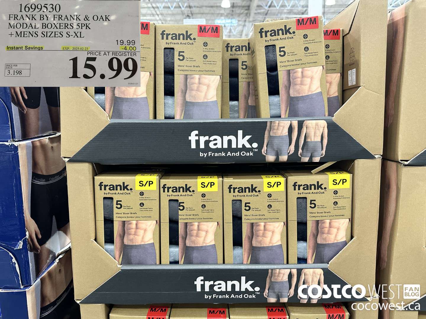 1699530 FRANK BY FRANK & OAK MODAL BOXERS 5PK MENS SIZES S-XL ($4.00 INSTANT SAVINGS EXPIRES ON 2025-02-23) $15.99