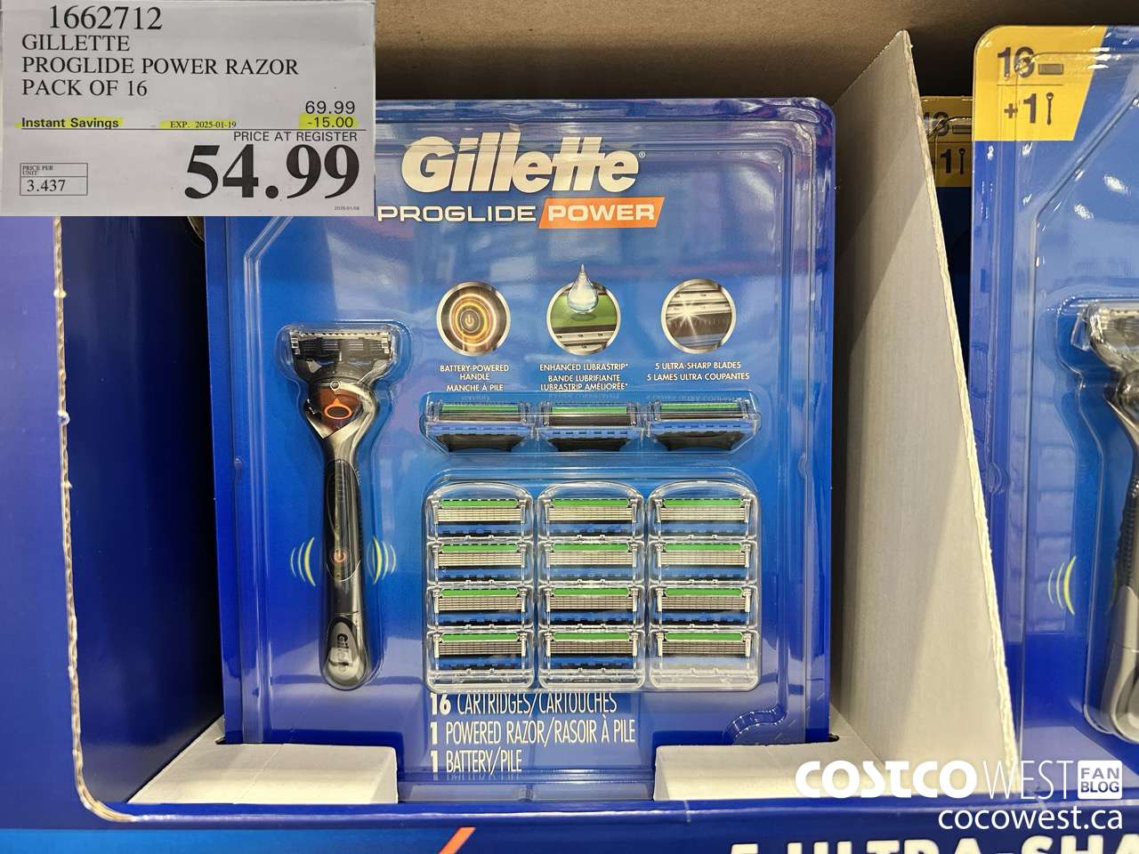 1662712 FUSION PROGLIDE POWER WITH HANDLE PACK OF 16 ($15.00 INSTANT SAVINGS EXPIRES ON 2025-01-19) $54.99