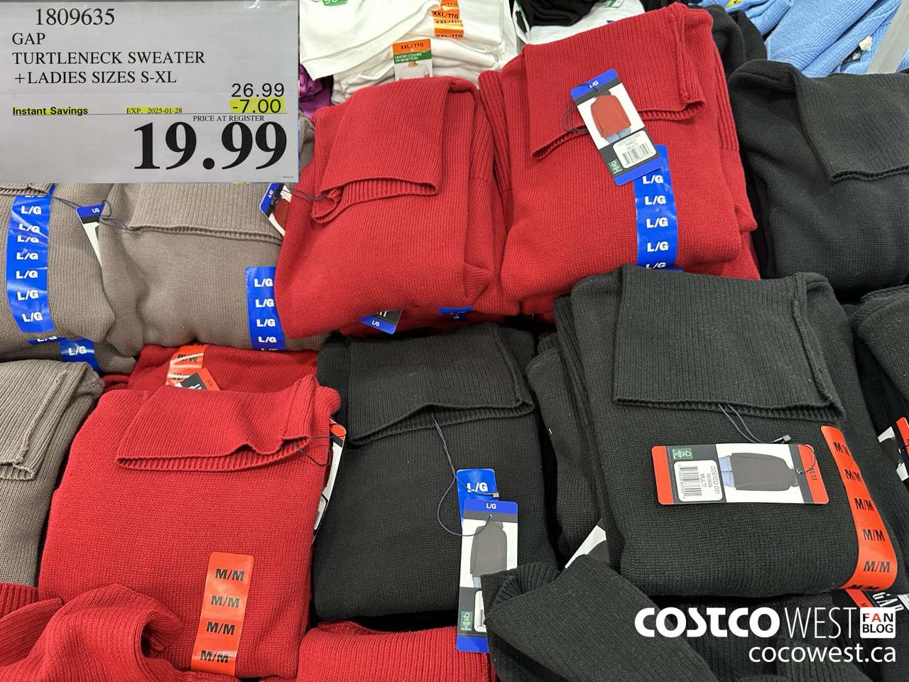 1809635 GAP TURTLENECK SWEATER LADIES SIZES S-XL ($7.00 INSTANT SAVINGS EXPIRES ON 2025-01-28) $19.99
