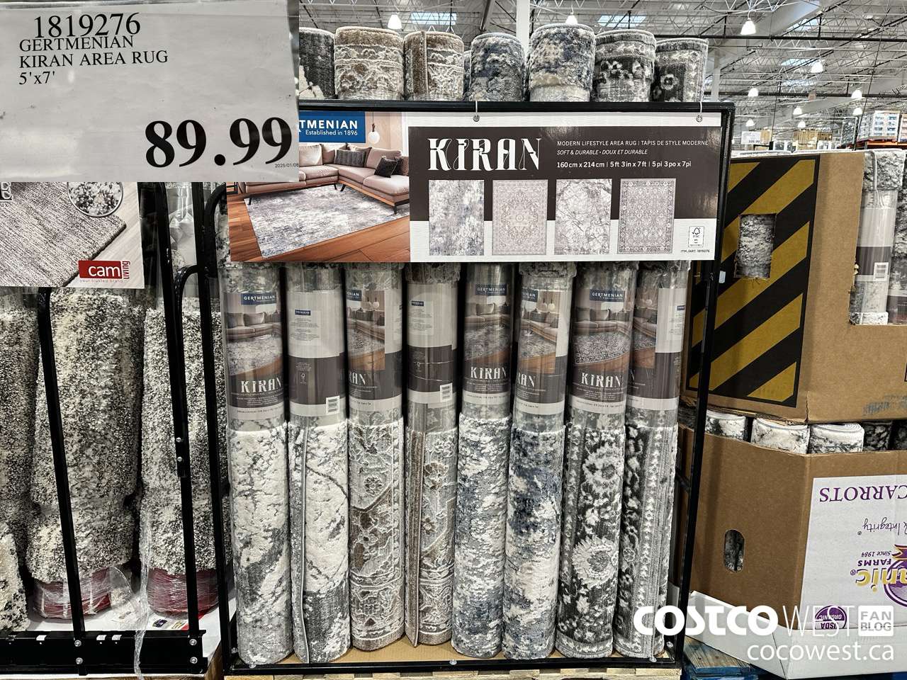 1819276 GERTMENIAN KIRAN AREA RUG 5'X7' $89.99