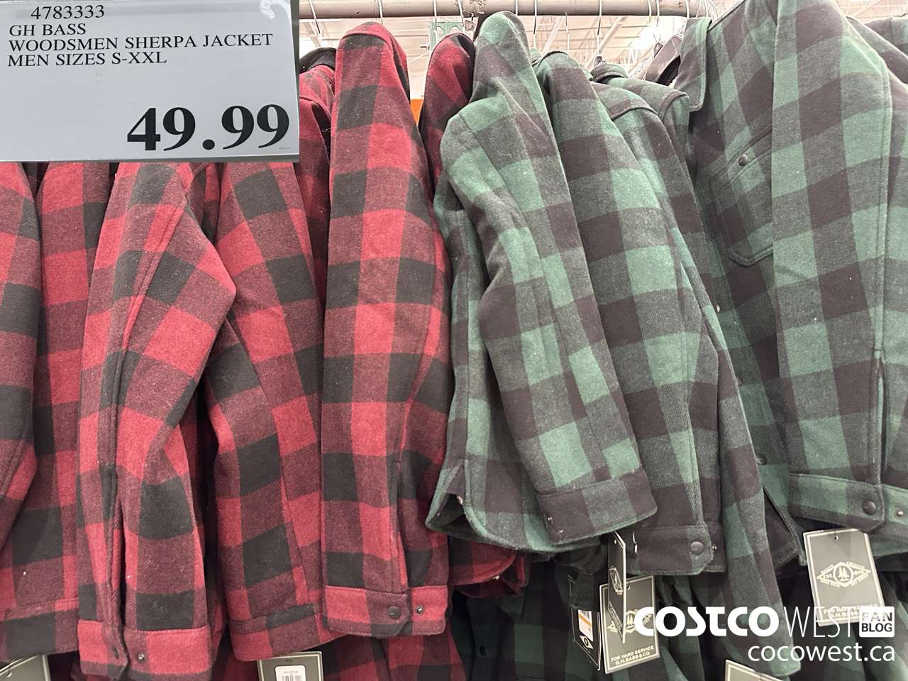 4783333 GH BASS WOODSMEN SHERPA JACKET MENS SIZES S-XXL $49.99