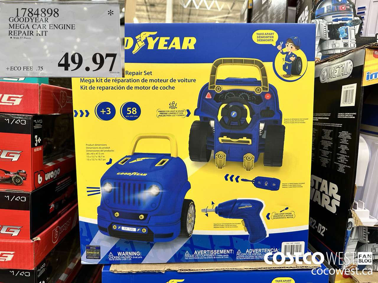 1784898 GOODYEAR MEGA CAR ENGINE REPAIR KIT $49.97