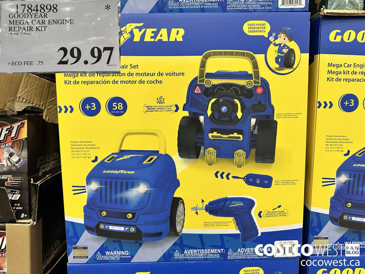 1784898 GOODYEAR MEGA CAR ENGINE REPAIR KIT $29.97