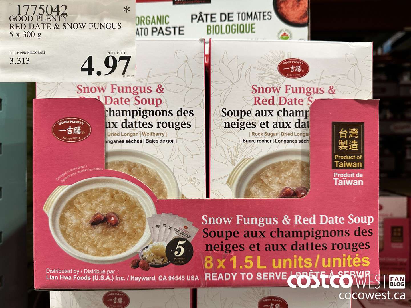 1775042 GOOD PLENTY RED DATE & SNOW FUNGUS 5 X 300 $4.97