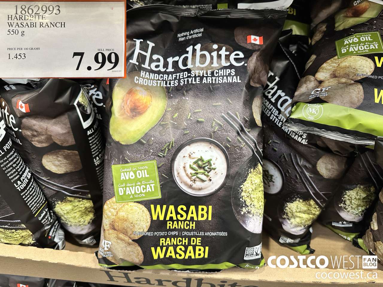 1862993 HARDBITE WASABI RANCH 550G $7.99