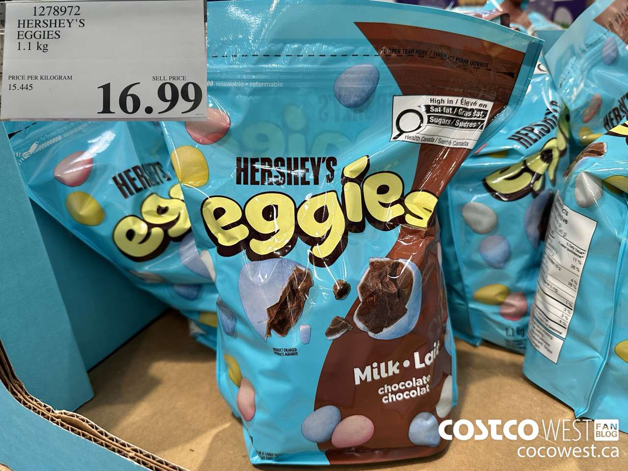 1278972 HERSHEY'S EGGIES 1.1KG $16.99