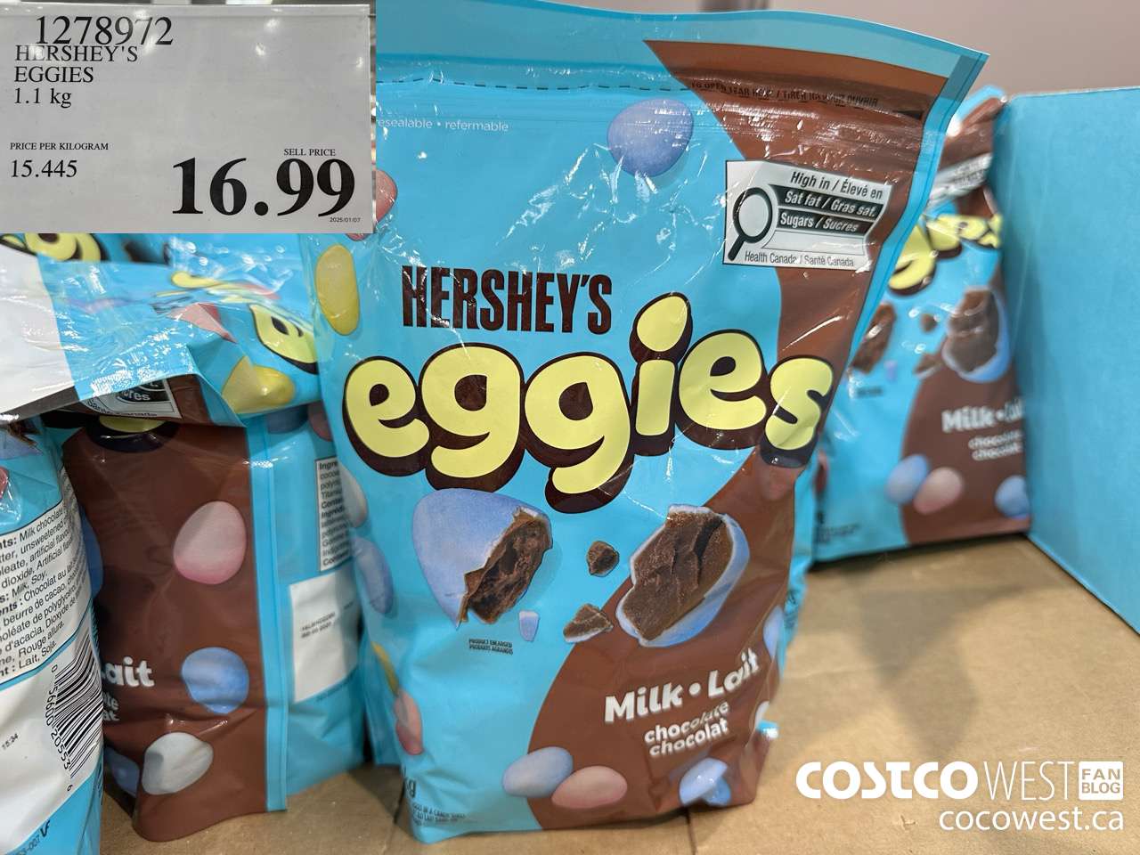 1278972 HERSHEY'S EGGIES 1.1KG $16.99