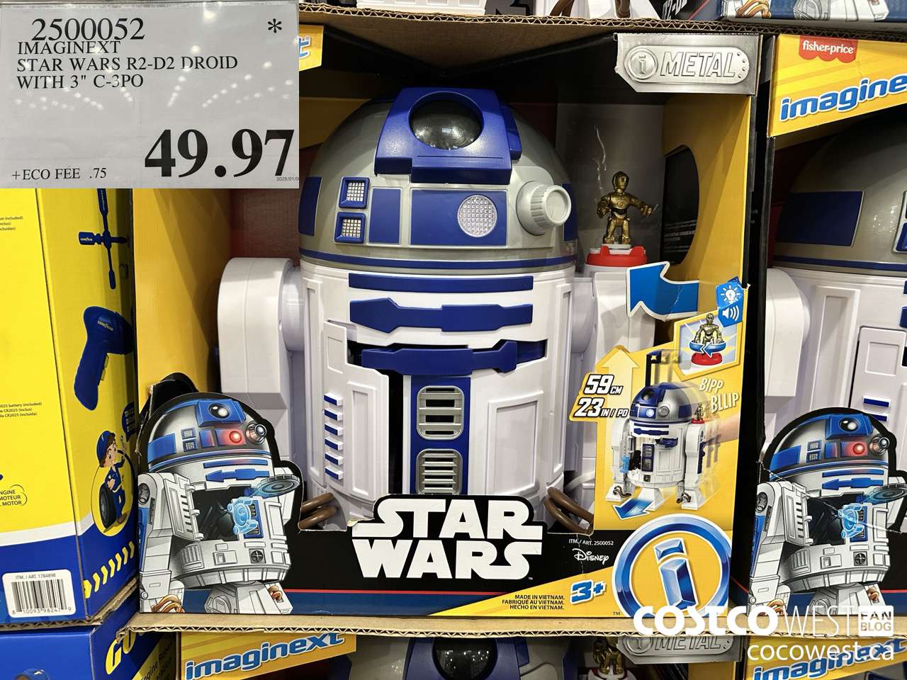 2500052 IMAGINEXT STAR WARS R2-D2 DROID WITH 3