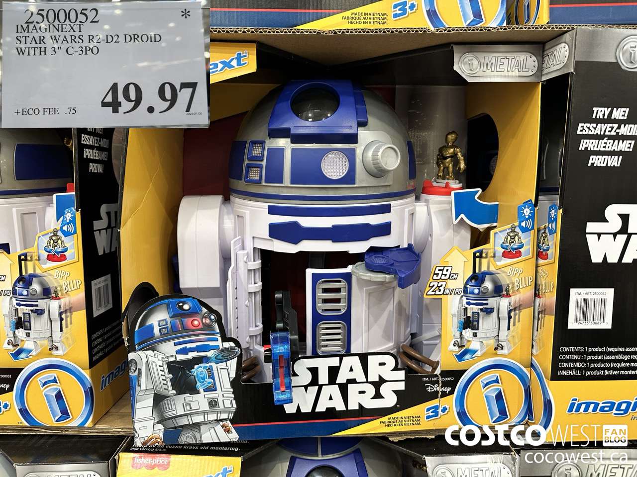 2500052 IMAGINEXT STAR WARS R2-D2 DROID WITH 3