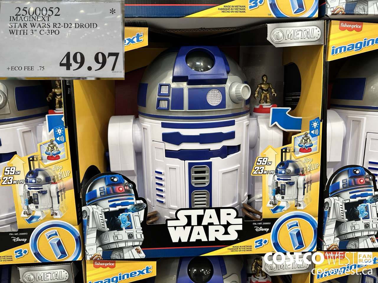 2500052 IMAGINEXT STAR WARS R2-D2 DROID WITH 3