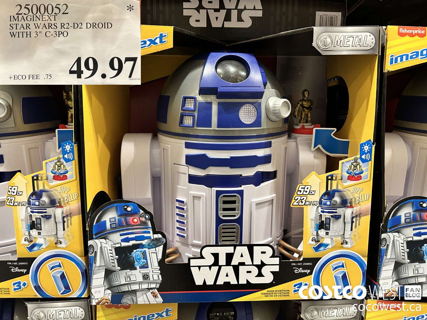 2500052 IMAGINEXT STAR WARS R2-D2 DROID WITH 3