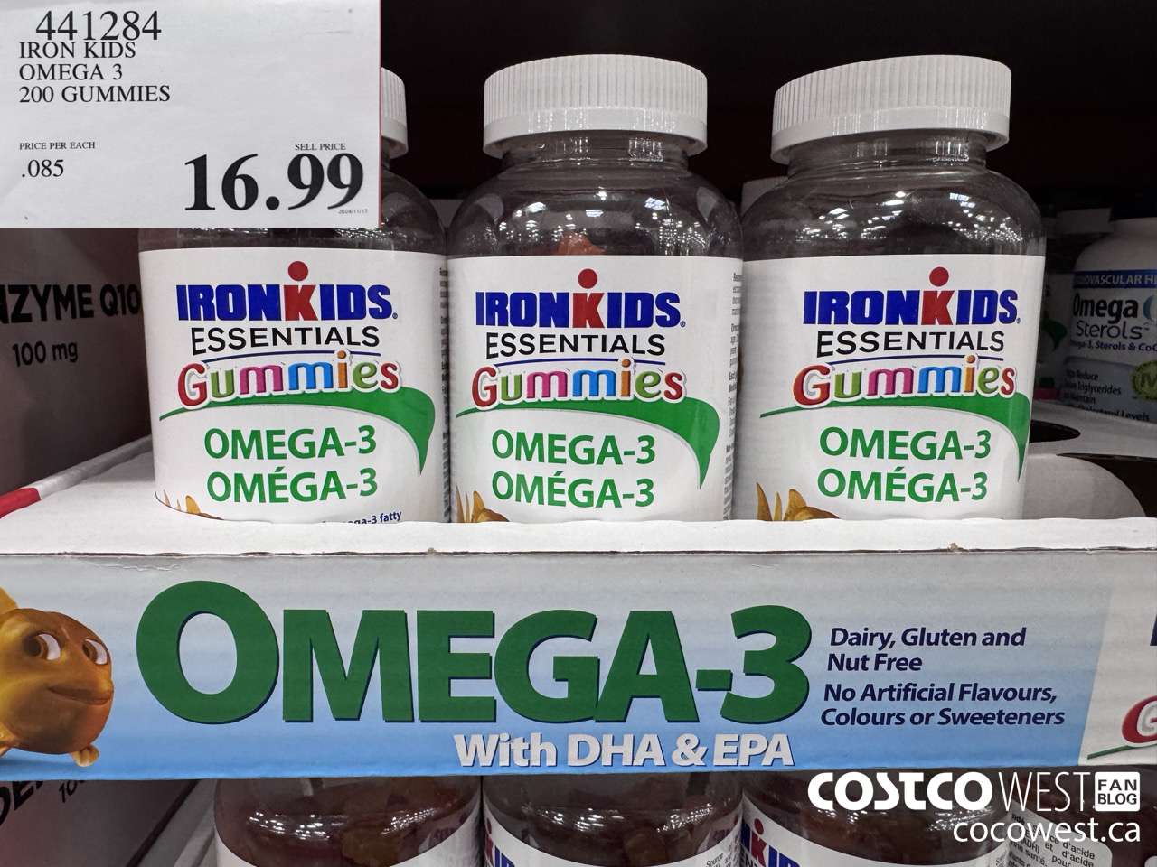 441284 IRON KIDS OMEGA 3 200 GUMMIES $16.99