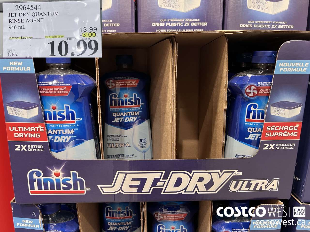 296454 JET DRY ULTRA RINSE AGENT 946 ML ($3.00 INSTANT SAVINGS EXPIRES ON 2025-01-19) $10.99