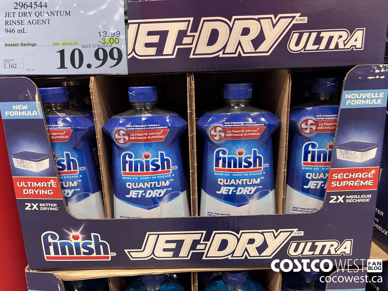 2964544 JET DRY ULTRA RINSE AGENT 946 mL ($3.00 INSTANT SAVINGS EXPIRES ON 2025-01-19) $10.99