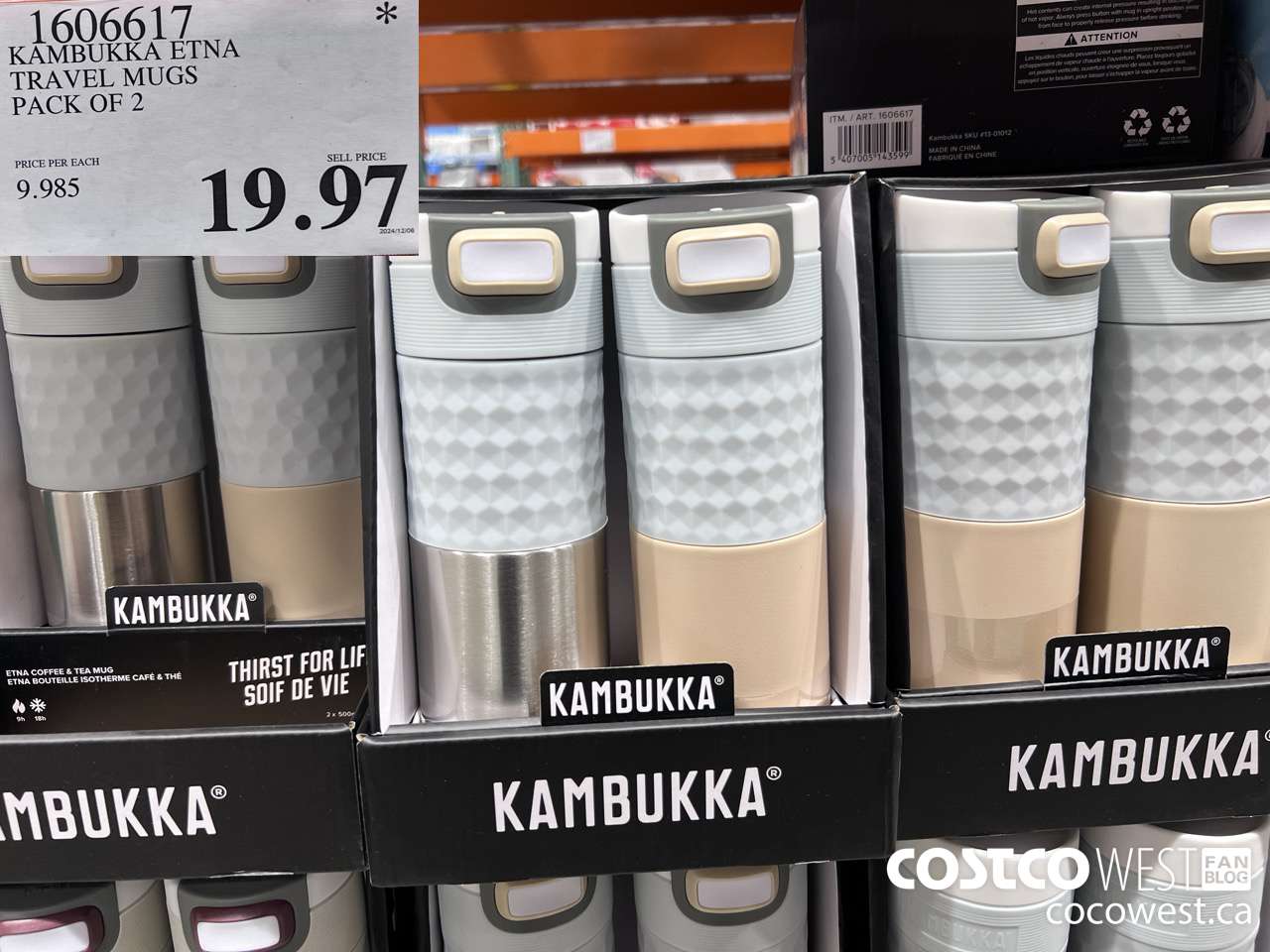 1606617 KAMBUKKA ETNA TRAVEL MUGS PACK OF 2 $19.97