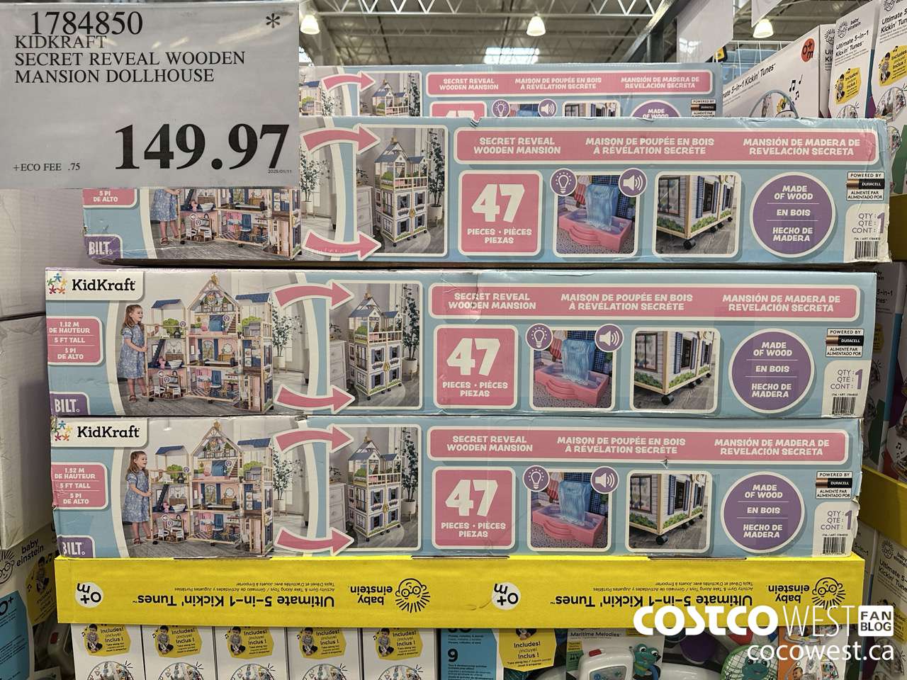 1784850 KIDKRAFT SECRET REVEAL WOODEN MANSION DOLLHOUSE $149.97