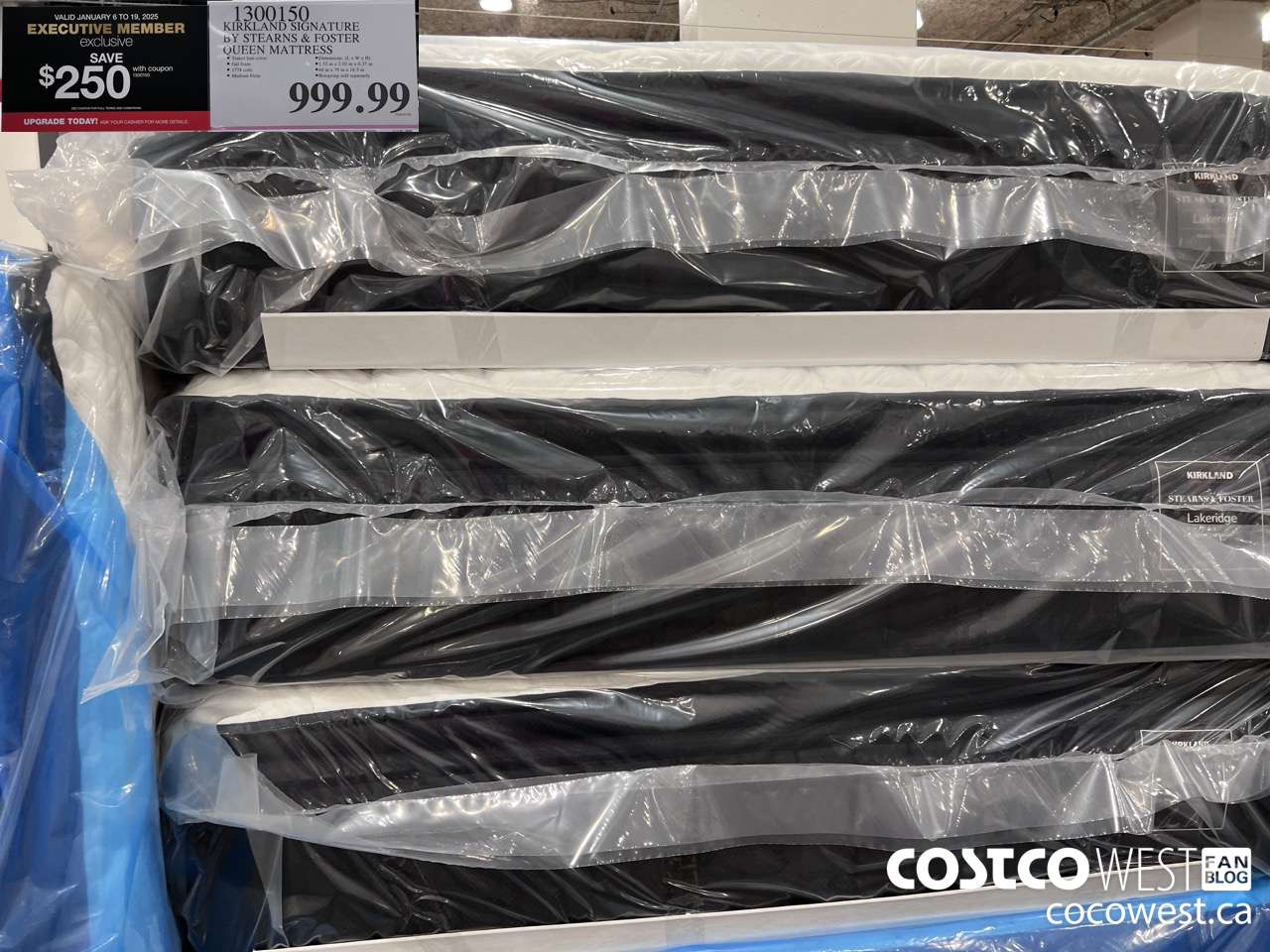 1300150 KIRKLAND SIGNATURE BY STEARNS & FOSTER QUEEN MATTRESS ($250.00 INSTANT SAVINGS EXPIRES ON 2025-01-19) $749.99