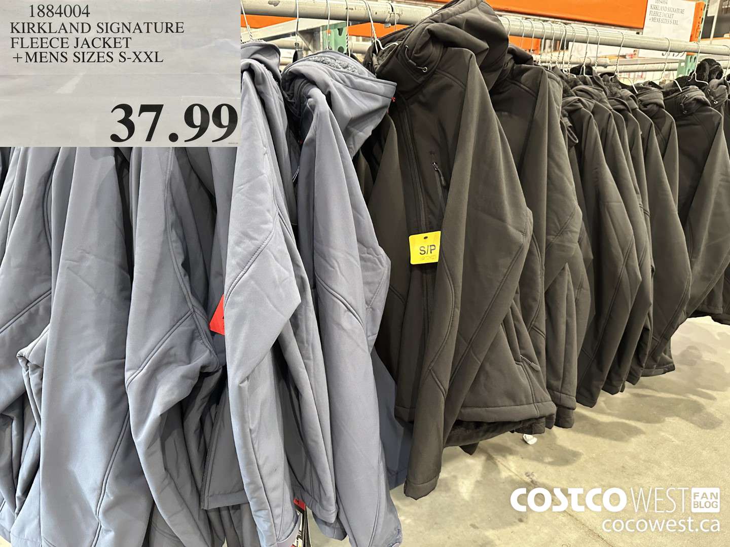 1884004 KIRKLAND SIGNATURE FLEECE JACKET MENS SIZES S-XXL  $37.99