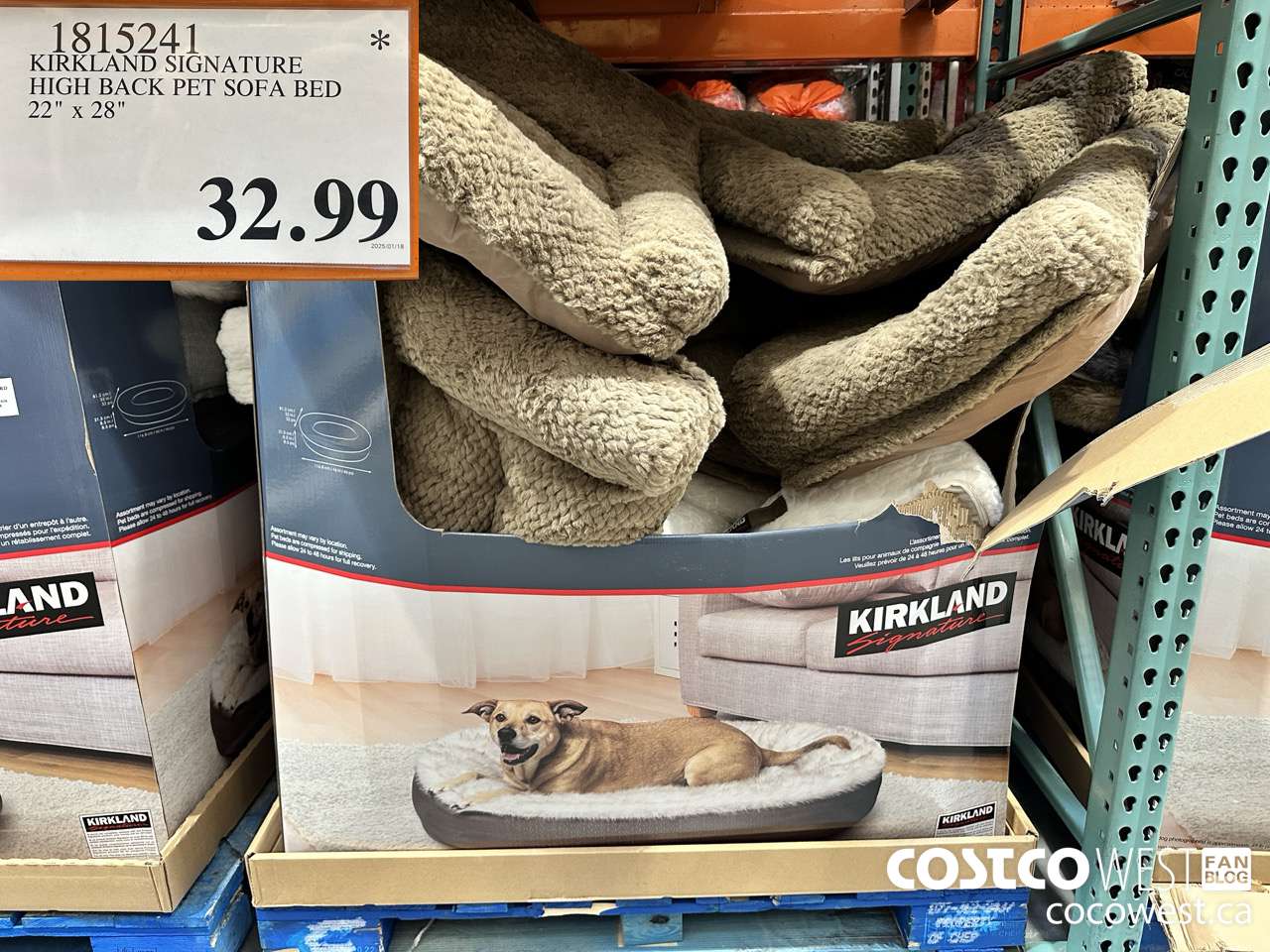 1815241 KIRKLAND SIGNATURE HIGH BACK PET SOFA BED 22