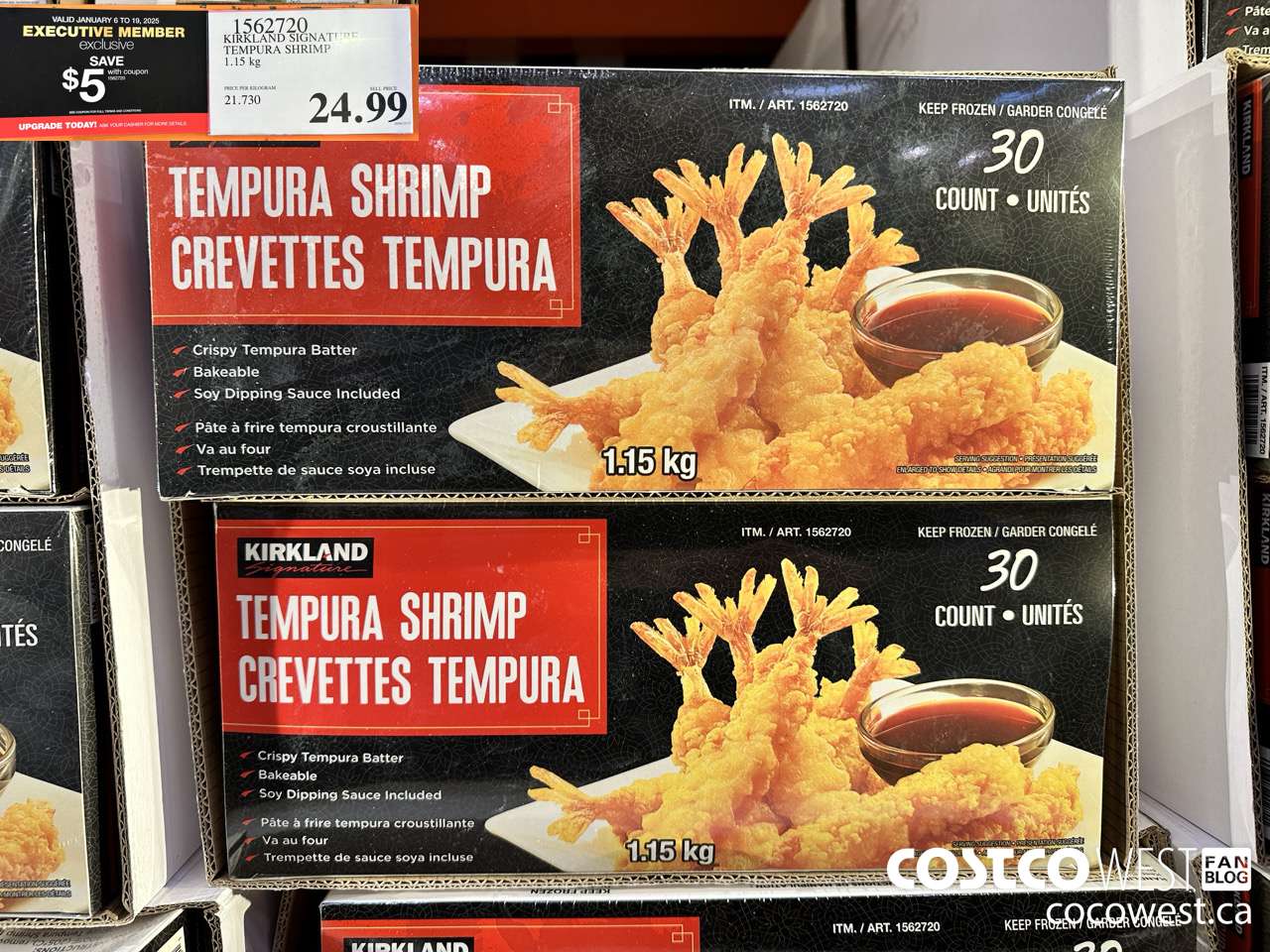 1562720 KIRKLAND SIGNATURE TEMPURA SHRIMP 1.15 kg ($5.00 INSTANT SAVINGS EXPIRES ON 2025-01-19) $19.99